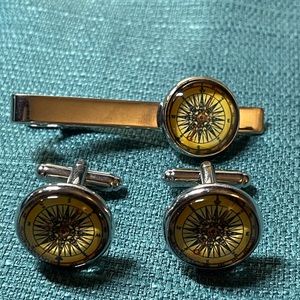 Cufflinks & Tie clip set